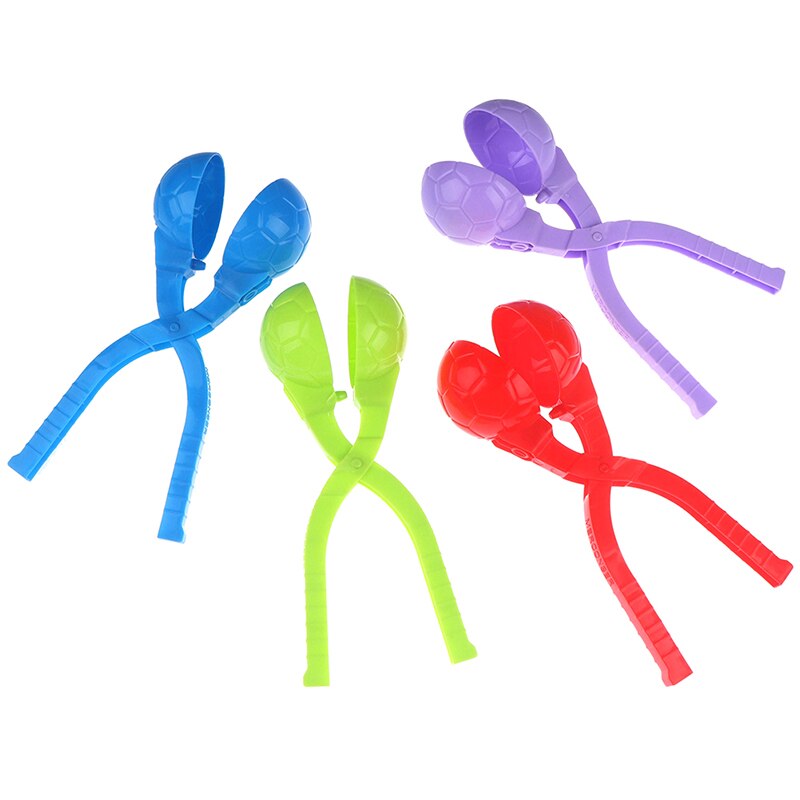 1pc mooie voetbal sneeuwbal clip maker clip kinderen buiten winter sneeuw zand mal gereedschap buiten plezier & sport