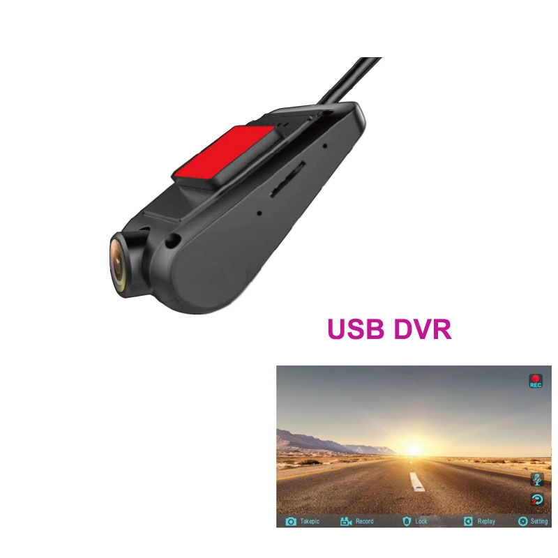 Usb Auto Dvr Voor Android Radio Dash Camera Usb Dvr Camera Recorder G-Sensor Nachtzicht Tf Card Optioneel