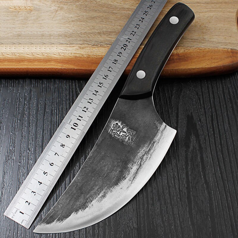 Handmade Forged Slaughter Chef Knives Meat Cleaver with Ebony Handle Forged Steel Kitchen Boning Knives Butcher Knife