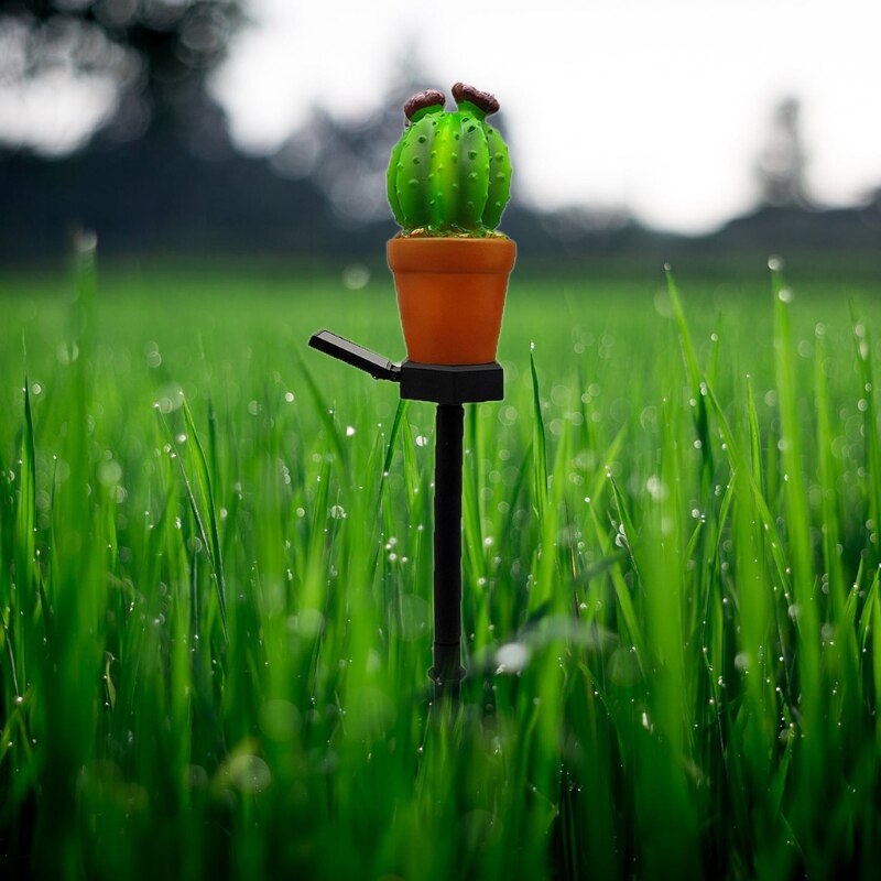 Led Solar Ground-inserting Lighting Statue Simulation Cactus Waterproof Outdoor Garden Lawn Pile Lamp