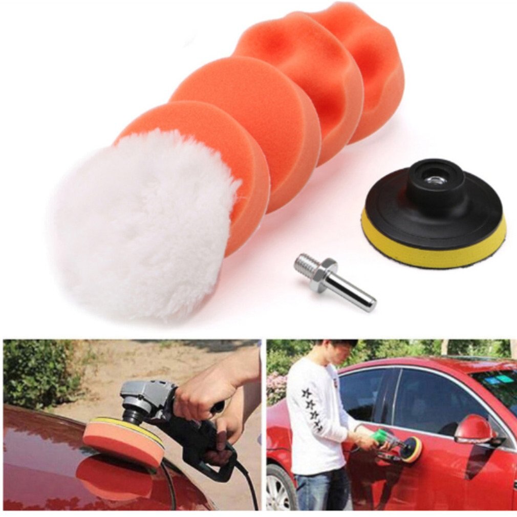 Buffing Pad Set Buffing pads Thread 3 Inch Car Polishing Pad Kit For Car Polisher + Drill Adapter M10 power Tools Accessories