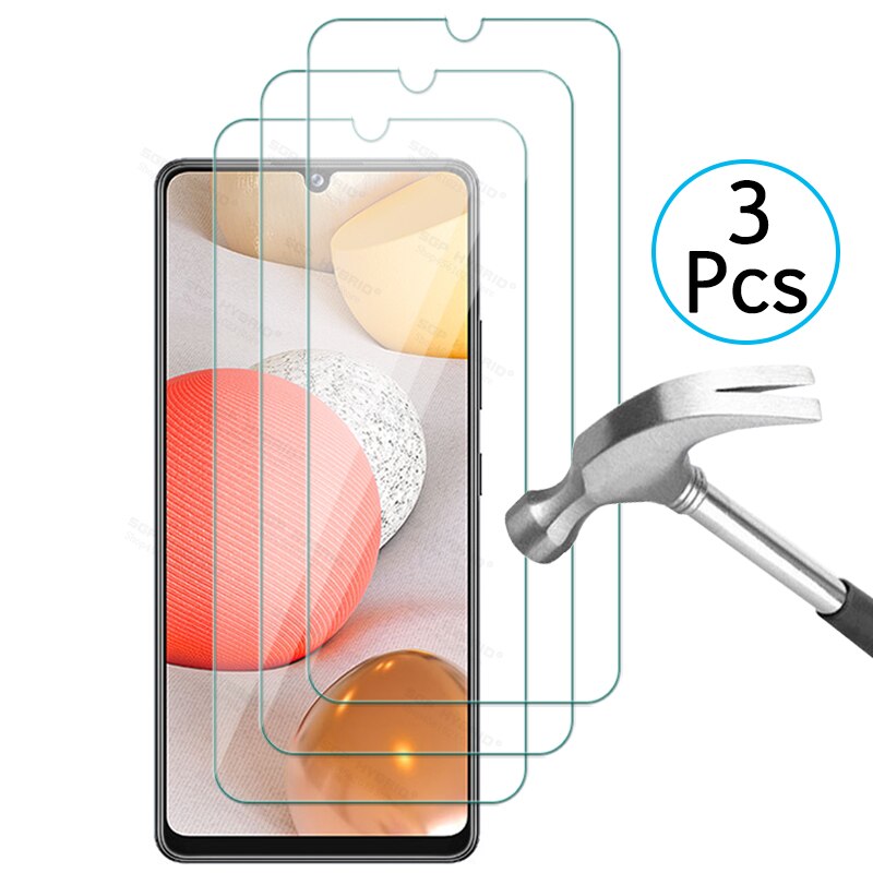 3 hojas de Protector de pantalla para Samsung A42 5g vidrio templado en Galaxy A42 A41 A40 Galaxya42 transparente limpio HD Sklo cubierta