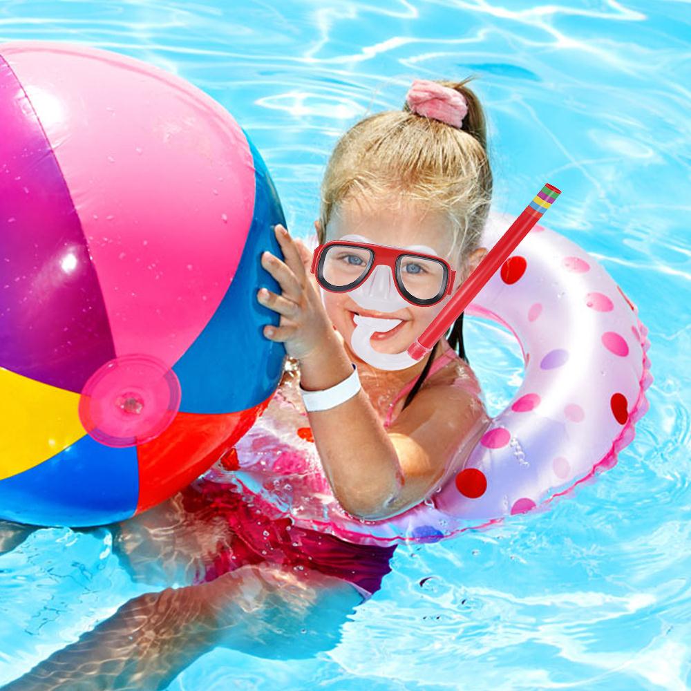 Snorkeling Set Swimming Diving Flippers Snorkel Equipment Scuba Goggles