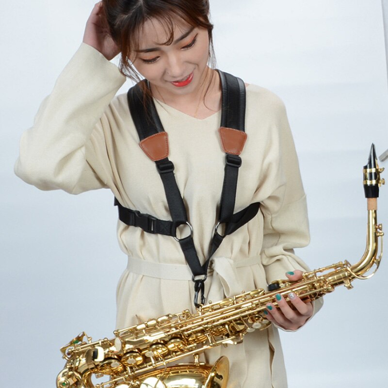 Correa para saxofón suave para niño adulto, arnés para saxofón con correa de hombro para saxofón Alto, Saxofón Soprano
