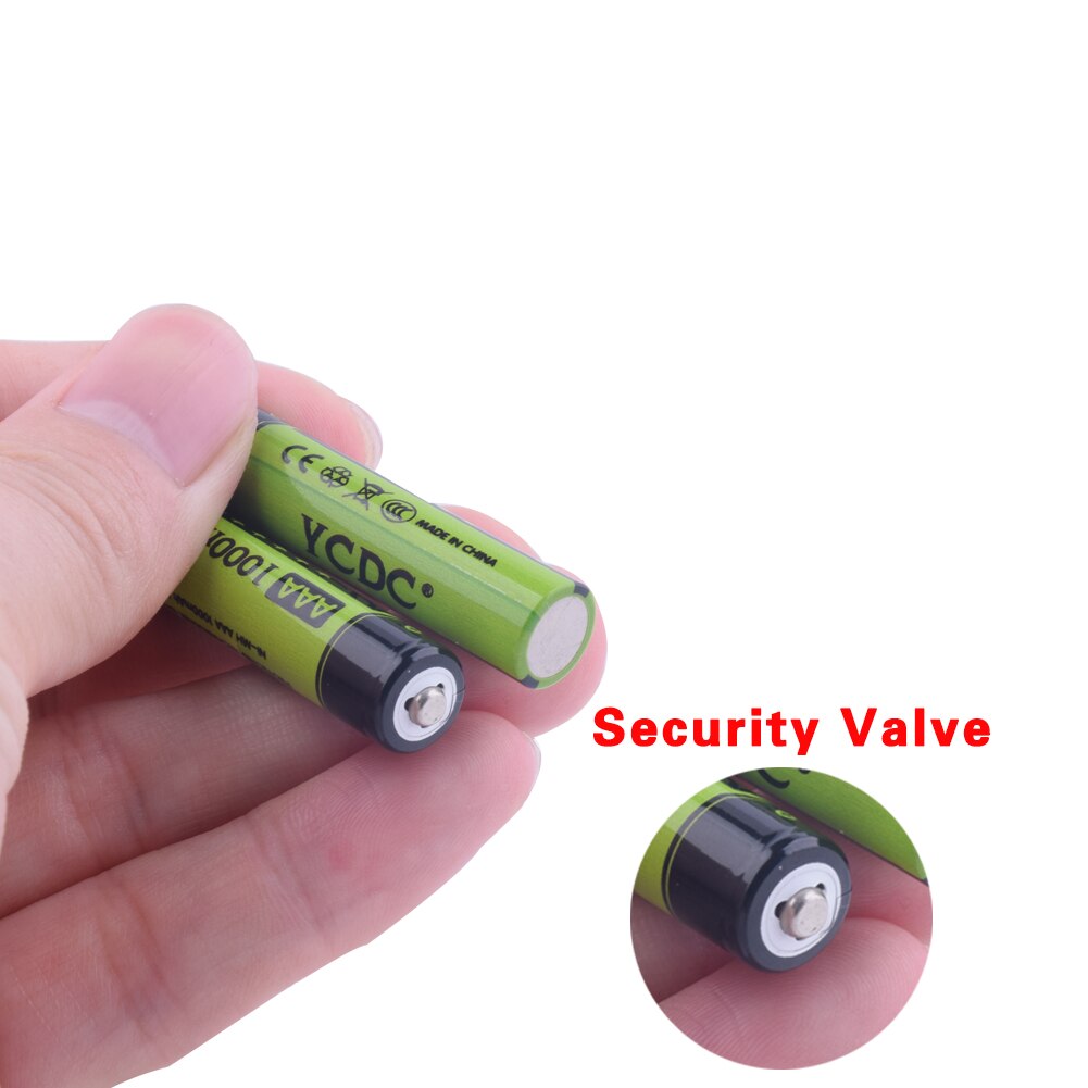 Batterie AAA Ricaricabili Ni-MH - 1.2V 1000mAh Alta Capacità - 4-20 Pezzi con custodia