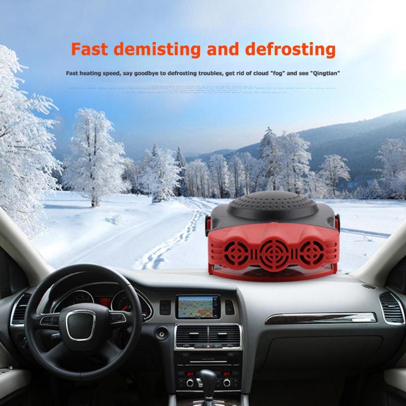 12V Auto Car Heater Air Cooler Fan Classic 2 in 1 Air Cooler Heating Fan 3 Outlet Windscreen Defroster Defogger