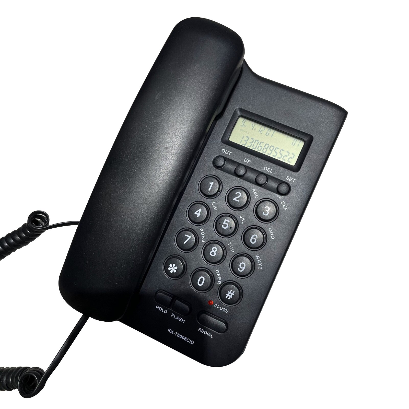 Téléphone à gros bouton pour la maison et le bureau, KX-T5006CID fixe, son fort, FSK DTMF, appel d&#39;affaires, identification de l&#39;appelant de l&#39;hôtel, cordon mural