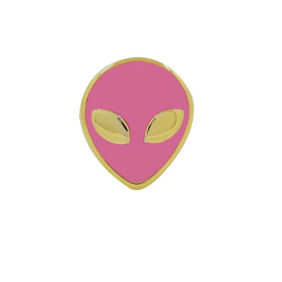 Alien ring cute rings for women female punk style jewelry hip hop jewellry: Pink