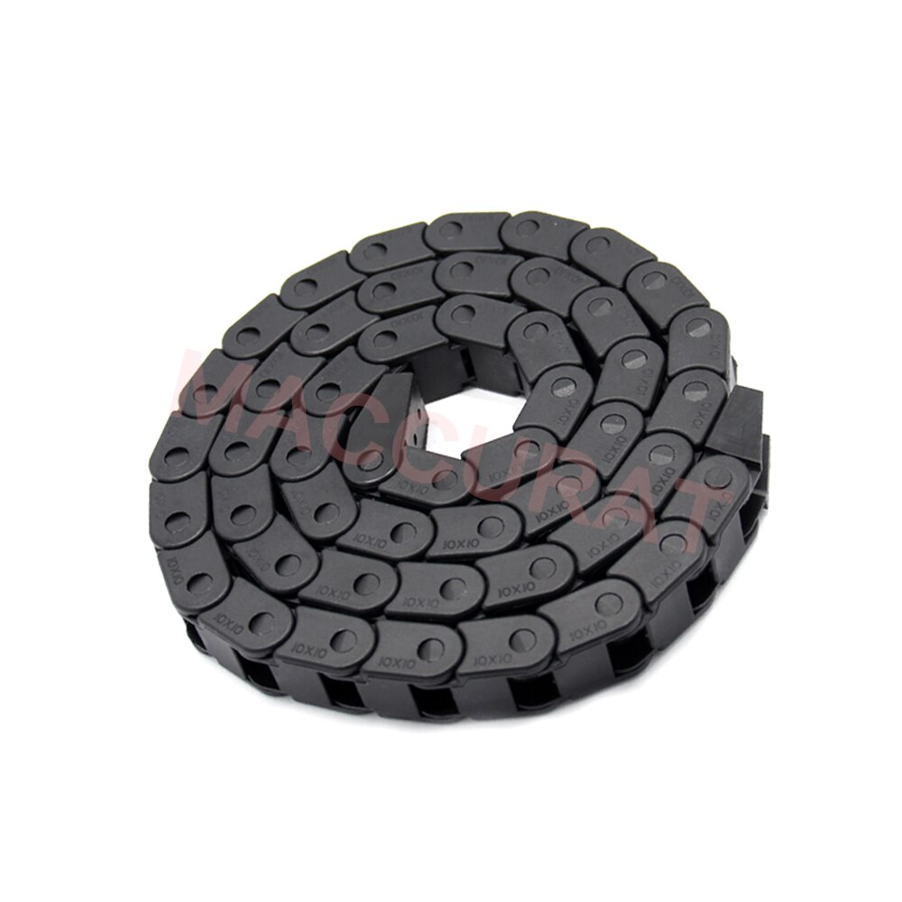 3D printer parts 1m Black Nylon Cable Drag Chain Wire Carrier for 3D Printer CNC Machine 10x10mm 7x7mm
