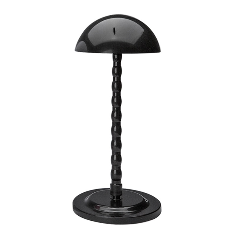 Wig Stands Plastic Hat Display Wig Head Holders Mannequin Head/Stand Portable Wig Stand Use Hat for Styling Drying Display: Black