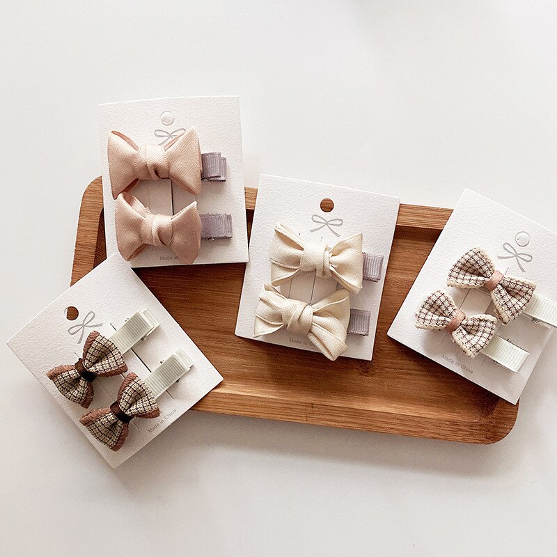 2 pezzi copricapo di prua carino dolce bambina accessori per capelli cravatte per ragazze clip di prua forcine per bambini Bowknot clip di capelli per bambini regali