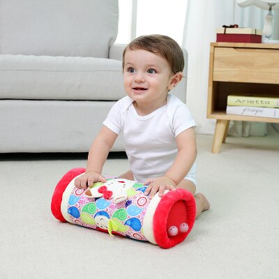 Baby multifunktionel hjælpelæring gennemsøgning rullelære læring at gå puslespil fitness gennemsøgning kravlende legetøj babyens favorit: Kat