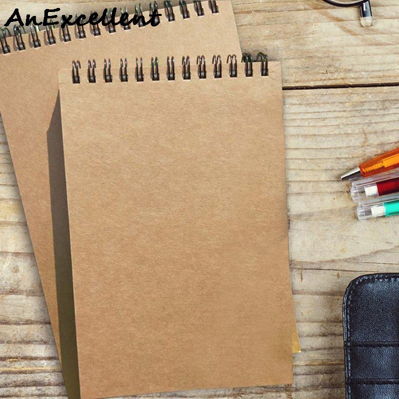 A5 Kraft Paper Cover Sketchbook Pencil Drawing Notepad For Kids Painting Graffiti Art School Supplies Stationery