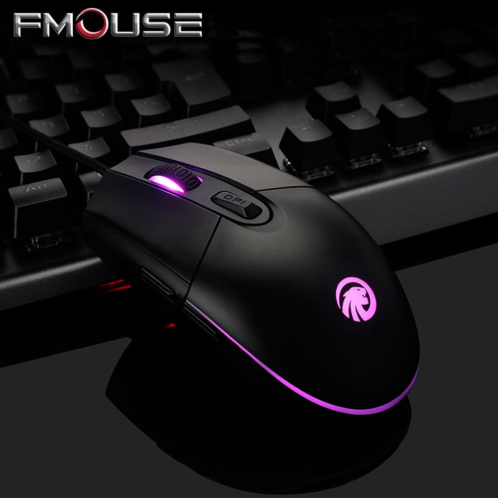 FMOUSE Mouse Gaming Mouse Ottico con cavo Mouse Gamer RGB Gaming Mouse USB per il Video di Gioco di Gioco Mouse Del Computer Portatile Del Desktop