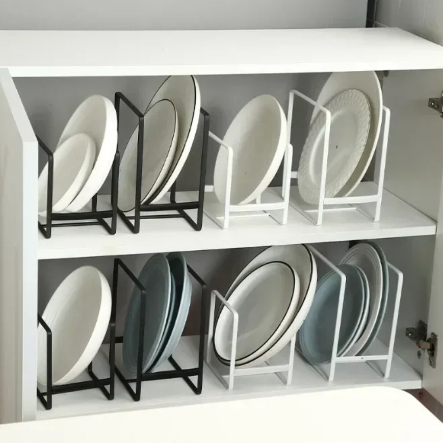 1pc Küche Schrank Platte Lagerung Gestell Arbeitsplatte Gericht Organizer mit Ablauf geschichtet Erzähler Partition Schublade
