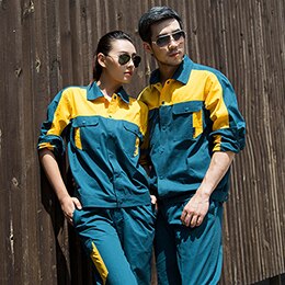 Men Women Work Clothing Sets Long Sleeve Jackets and Work Pants Workwear Suits Factory Workers Car Repair Overalls: pic color 4 / XXL