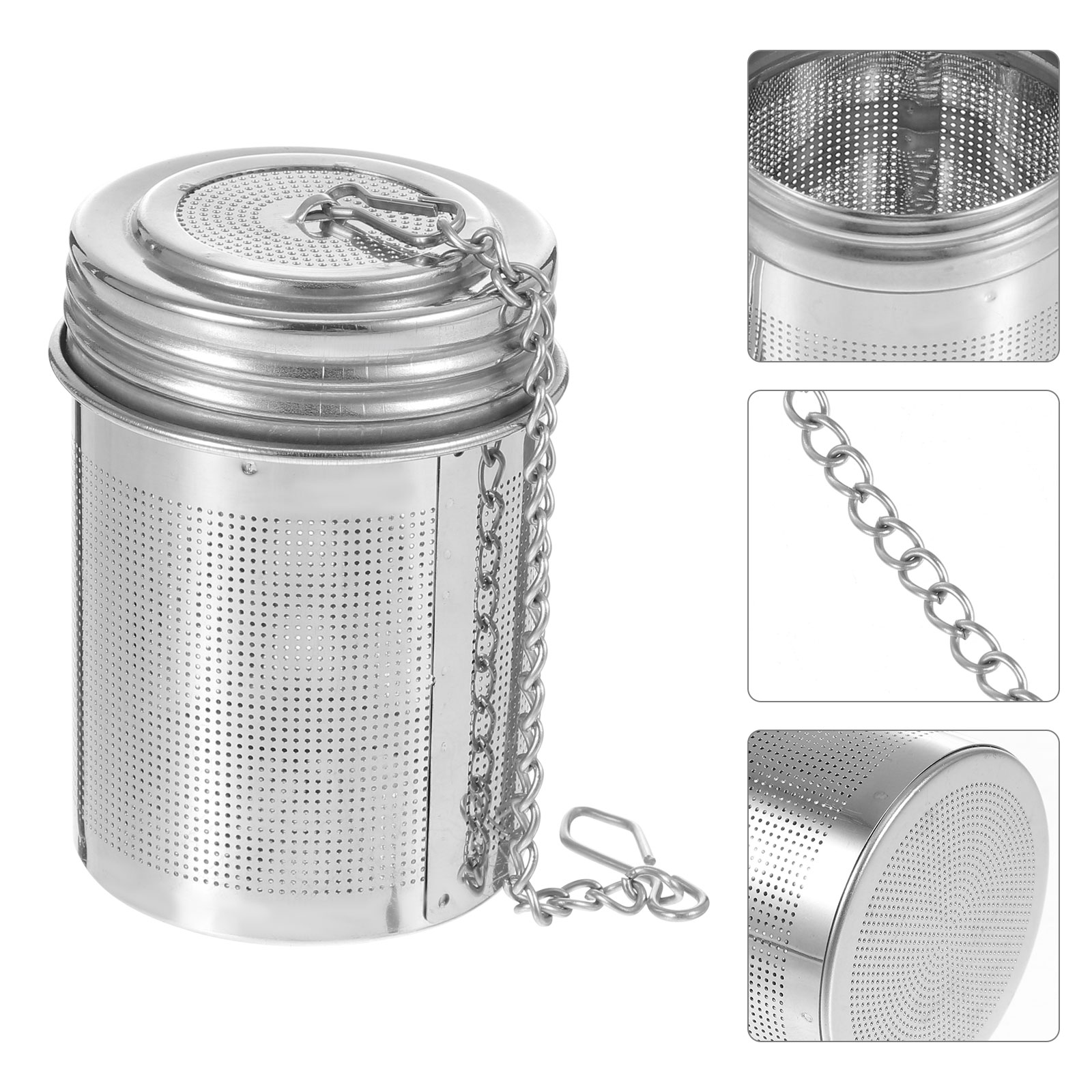 2 szt. Trwałe filtry ze stali nierdzewnej przyprawa wygodne kosze filtracyjne robić kuchni (srebrny)