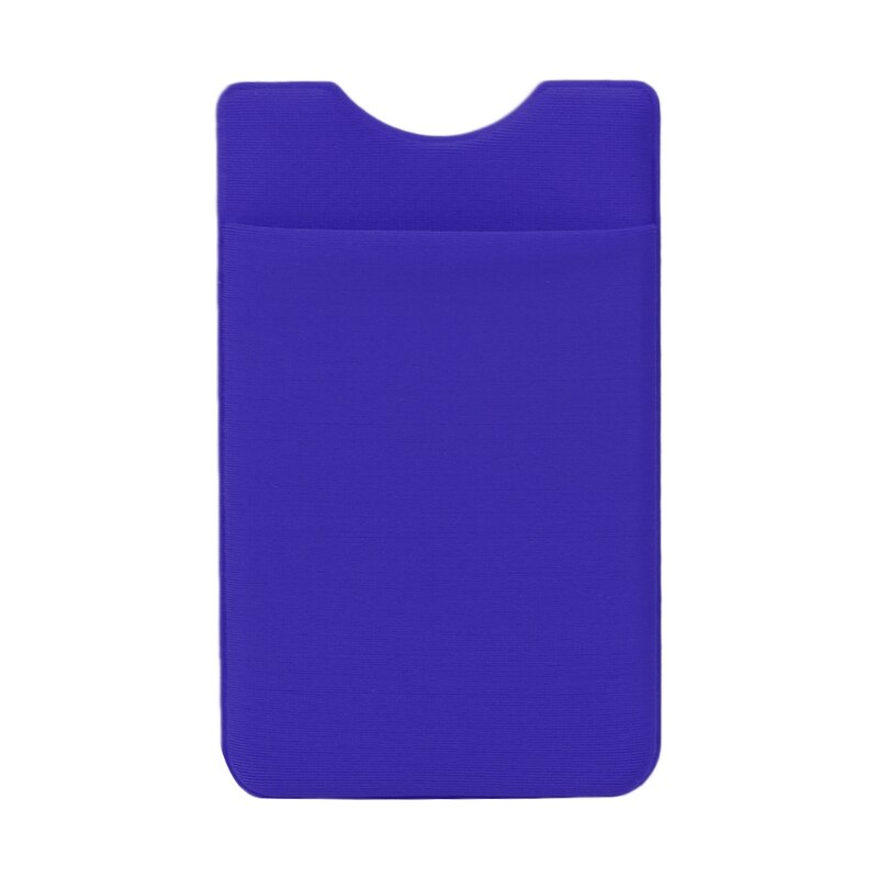 Elastic Adhesive Sticker Cell Phone Wallet Case Credit ID Card Holder Pocket 62KE: Blue