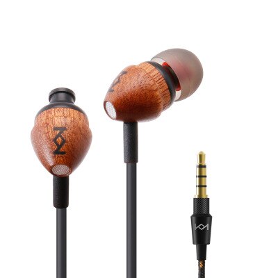 In-ear-kopfhörer aus holz mit kabel, super-bass-headset mit mikrofon, musikkopfhörer, metall-ohrhörer für android- und ios-handys: Sapeliholz