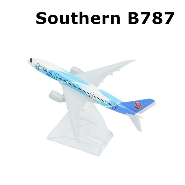 Miniatura dell&#39;ornamento del ricordo da collezione di aviazione del mondo di 15cm del modello 15cm della lega dell&#39;aeroplano della cina south Airlines B787: Southern B787