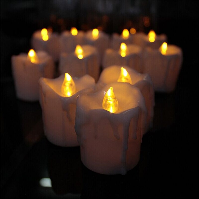 Timer Or not Timer Function,Big Flameless Battery Tea Light,Led Votive Candles,6 hours Each Day,Battery Christmas Candles