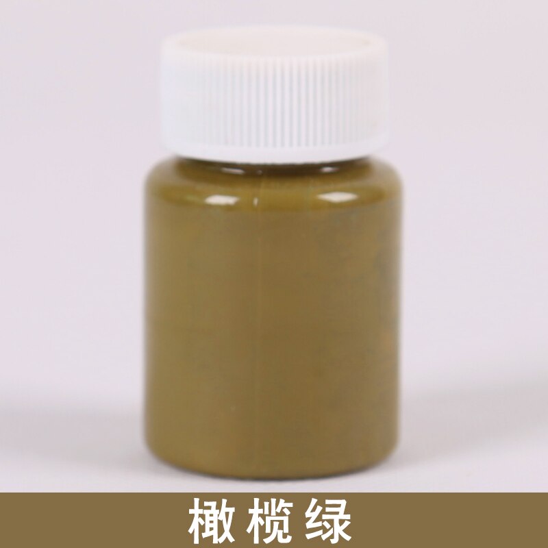 50ML Water Transfer Painting DIY Painting On Water Drawing Floating Paint Doodle Pigment Marbling Painting Water Drawing Tools: Olive Green