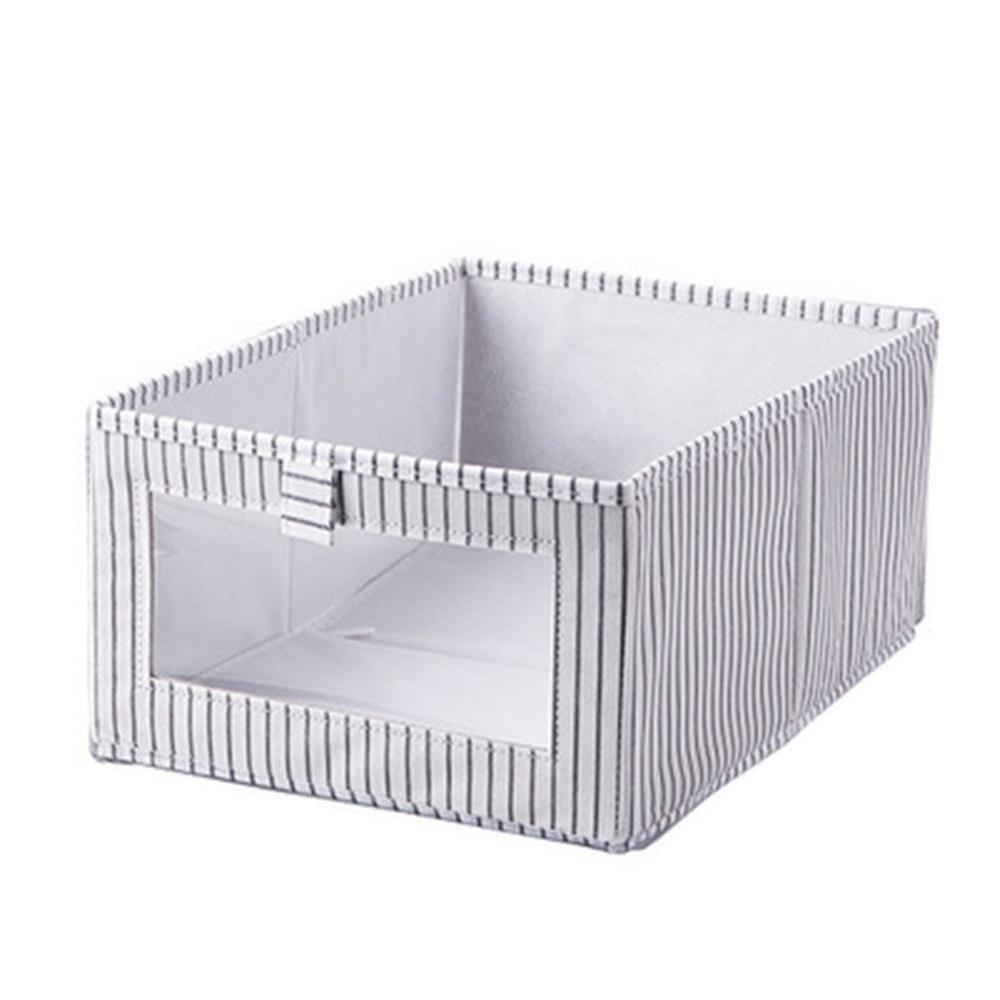 Caja de almacenamiento plegable para ropa interior, contenedor de almacenamiento no tejido para el hogar, ahorro de espacio de vestuario, cajón de acabado, V9J1: F