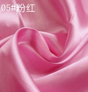 12 Colors Selection Polyester Satin Material For Clothing Linings Soft Charmeuse DIY Handmade Crafts Satin Fabric: 5 pink