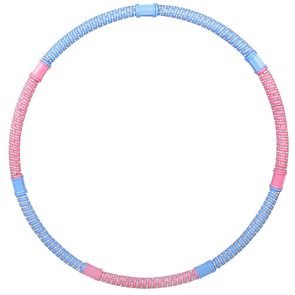 Removable Health Hoop Fitness Circle 3500 Massage Beads 7 Sections Own Combination Hoop Sports Hoop Weighted Hoop Slimming 76cm: Blue