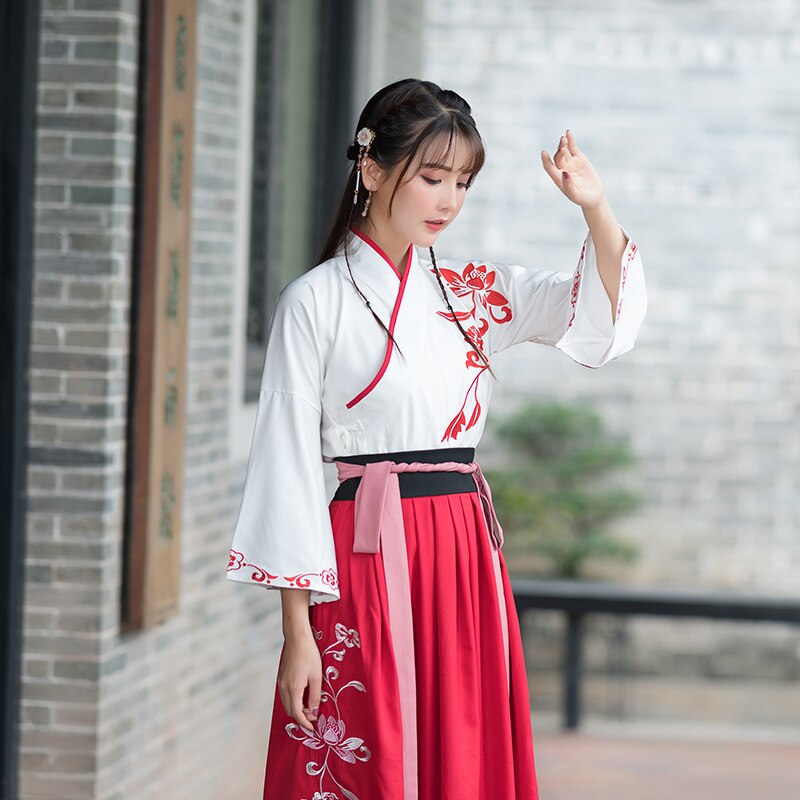 Traditionele Chinese Kleding Vrouwen Hanfu Fee Jurk Oude Han Dynastie Prinses Kostuums Nationale Stadium Folk Dance Wear DN4145