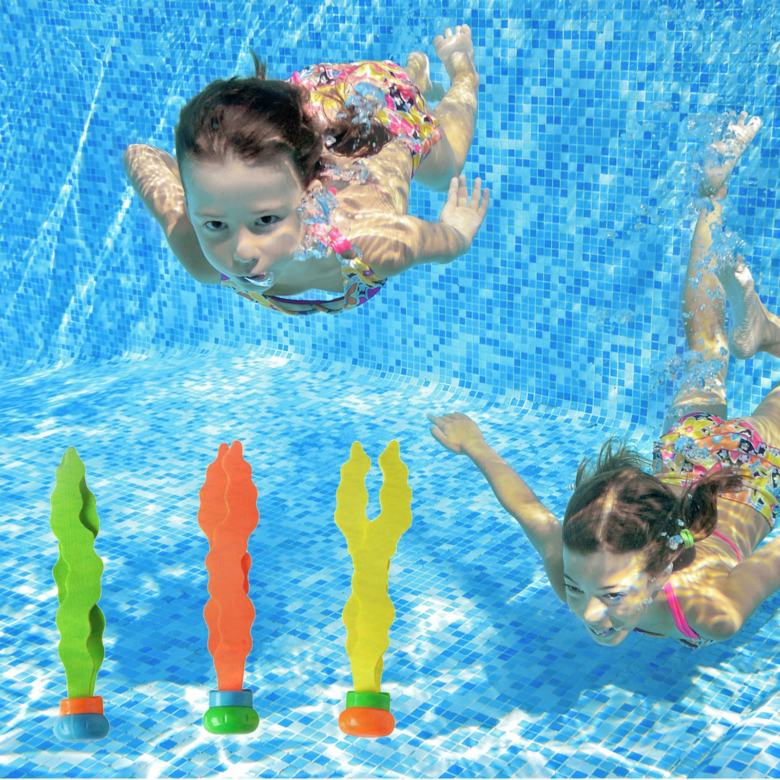 Summer Diving Swimming pool Toys Set underwater game Diving Fish Ring Swimming Pool Water Games Training Set Toys For kids