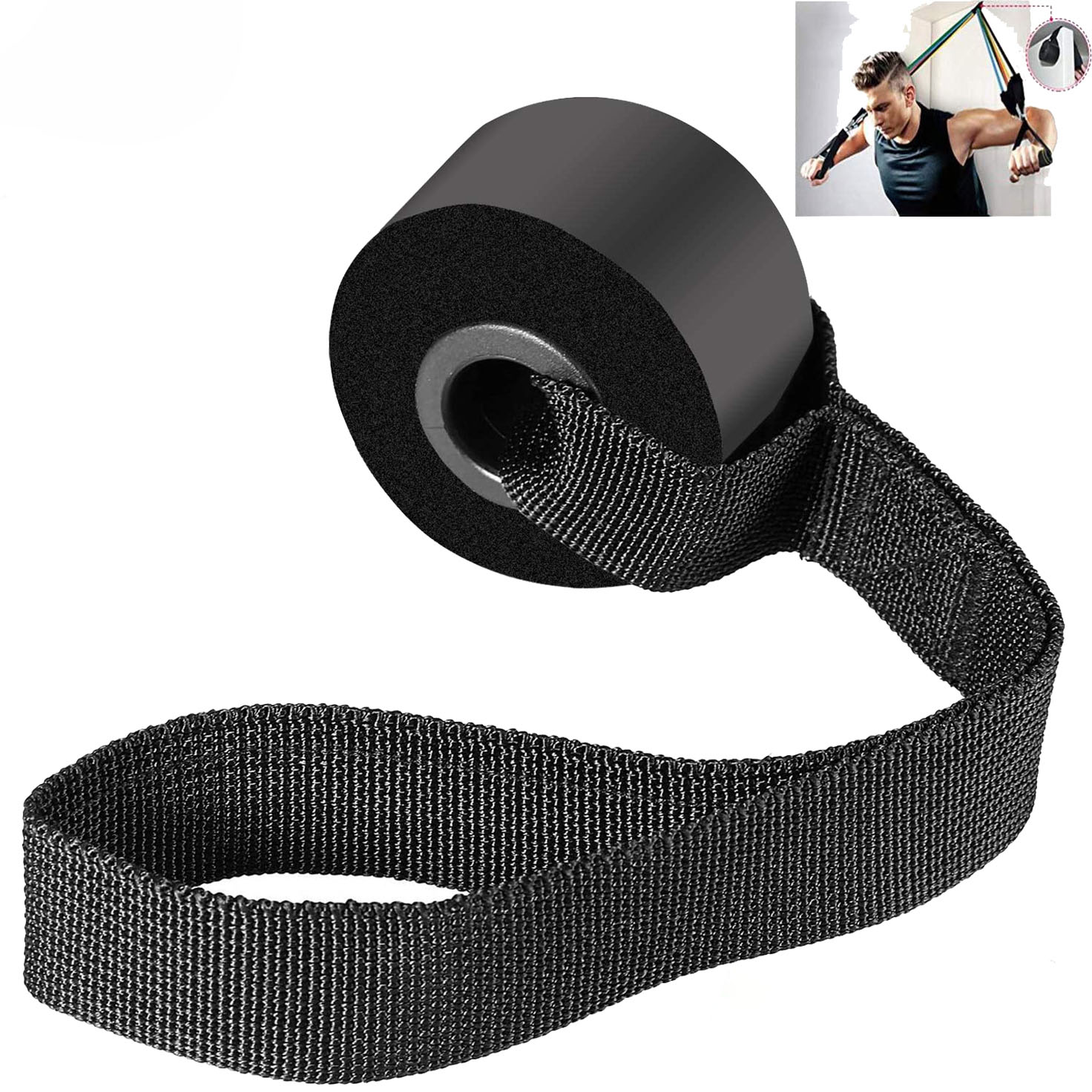 Door Anchor Holder Bands Tube Doorway Sports Elastic Training Exercise Yoga Fitness Equipment Accessories Pull Rope Buckle