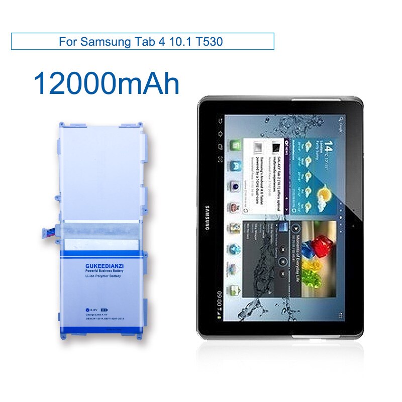 12000mAh Neue Tablette Batterie Für Samsung Galaxis Tab 4 10,1 SM-T530 SM-T531 SM-T533 SM-T535 SM-T537 P5220 EB-BT530FBC EB-BT530FBE