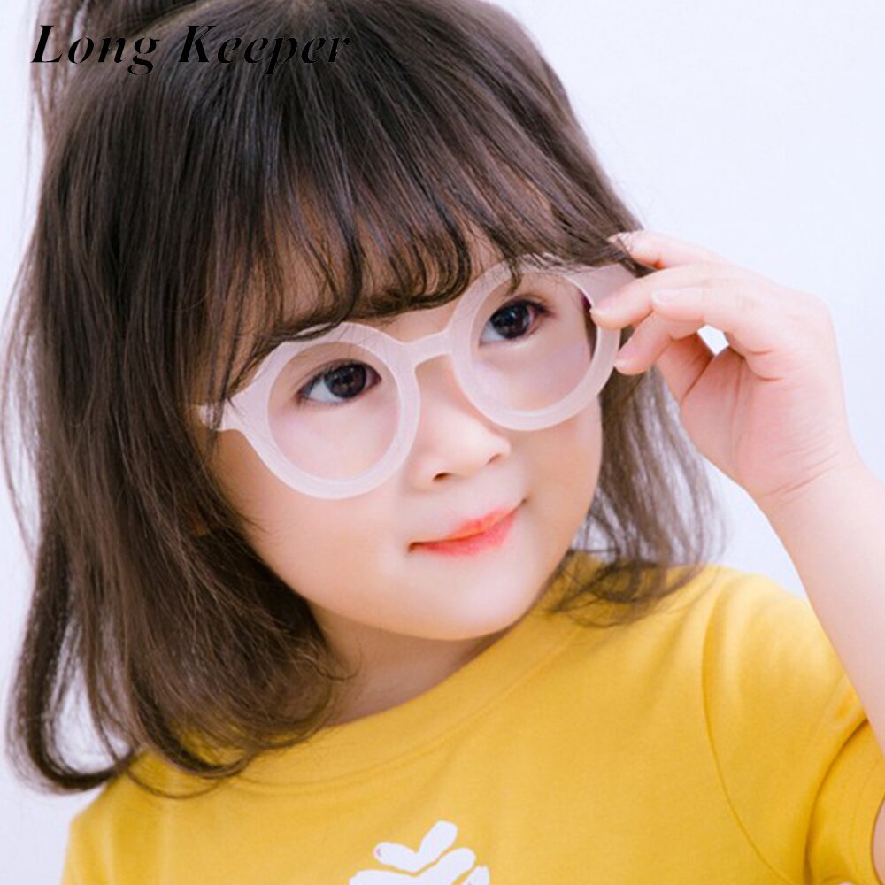 LongKeeper Anti Blau Licht freundlicher Brille Mädchen Nette Rosa Runde Brillen Junge freundlicher Computer Brillen Optische Rahmen UV400