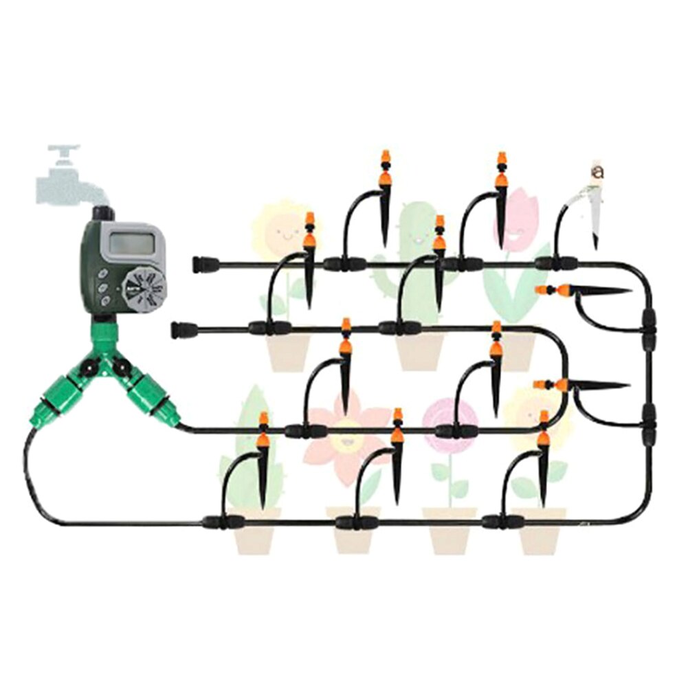 Vatten kontroll timer automatisk smart bevattning controller lcd display kontroll timer vattensystem jordbruksverktyg