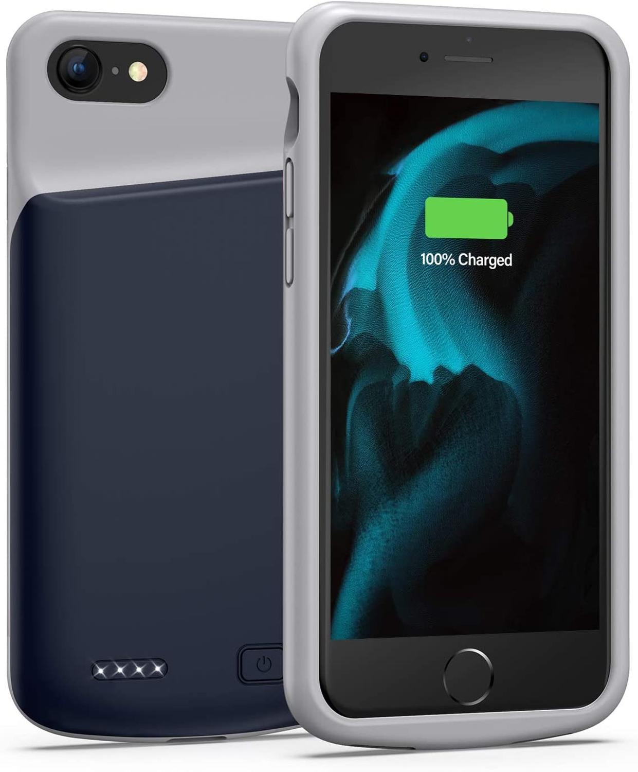 Batterij Case Voor Iphone 6/6 S, 4500 Mah Draagbare Beschermende Opladen Case Uitgebreide Oplaadbare Batterij Voor 4.7 Inch Iphone 6: blue