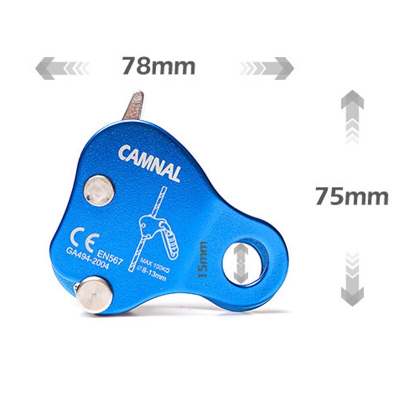 Camnal Outdoor Climbing Protector Fall Arrester Fall Protection Safety Rope Self-Locking Rope Grab Climbing Equipment