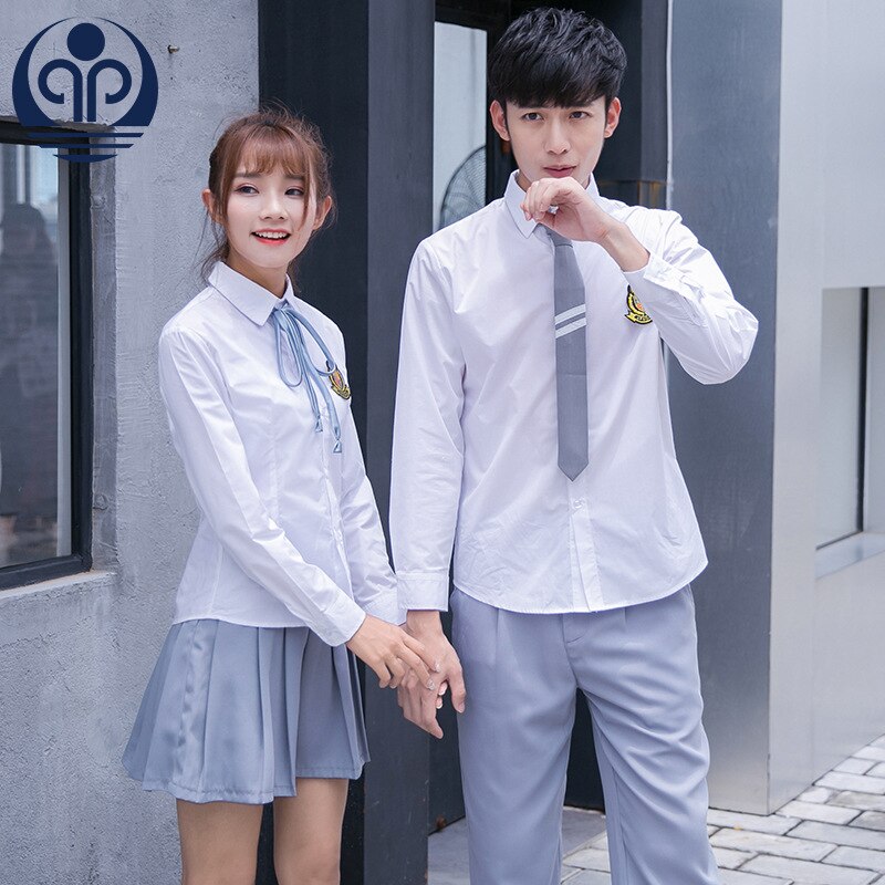 Stil skoleuniform japan stil sømandstøj studenteruniformer langærmet sæt england klasse bære uniformer d -0587