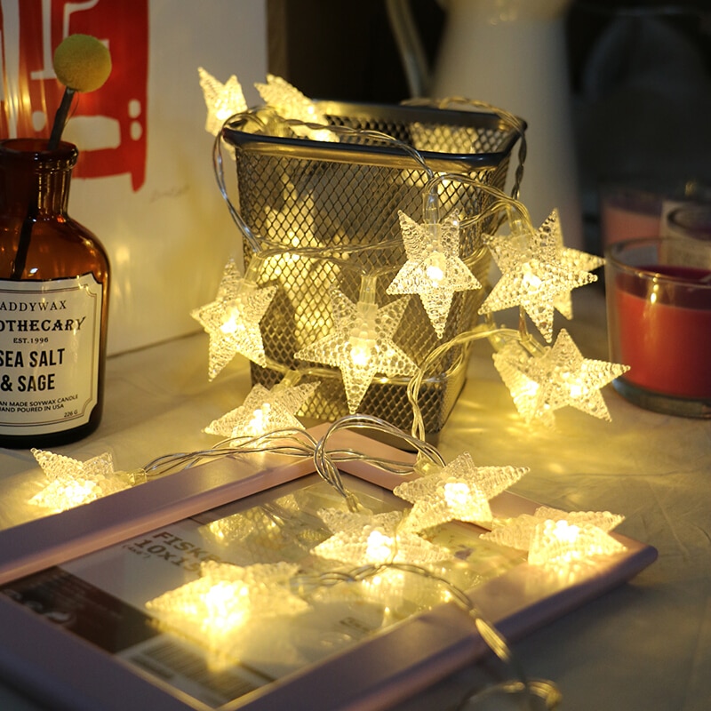 3 m USB LED String Light Star Koperdraad String Buitenverlichting Kerstboom Ornament Party Wedding Opknoping Decoratie