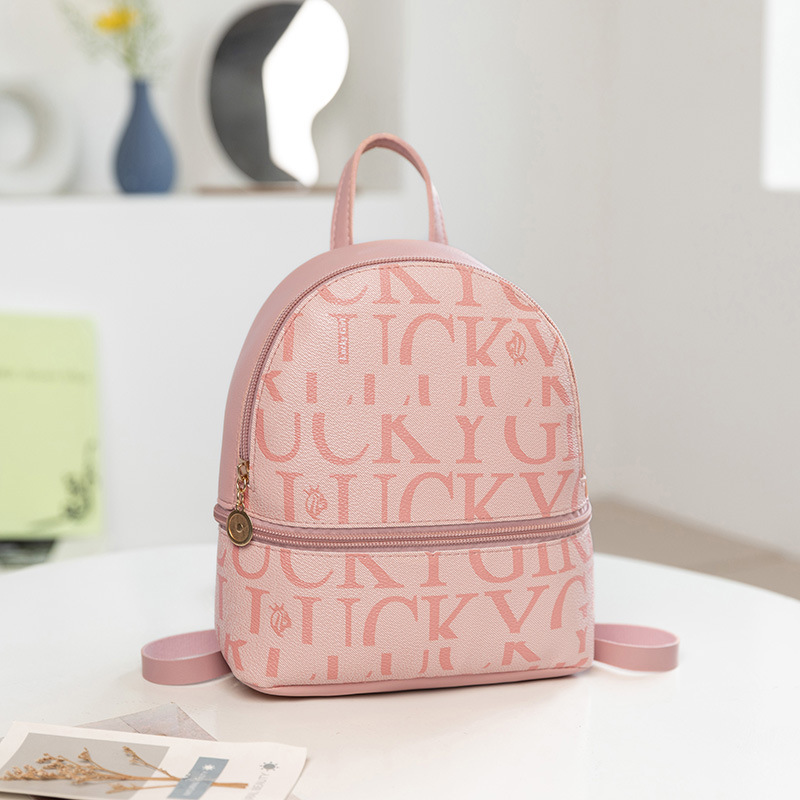 Mini Backpack Retro Crossbody Bag Small Cute Purse Leather PU Little Backpack for Women Trip Travel Outting Bag: Pink