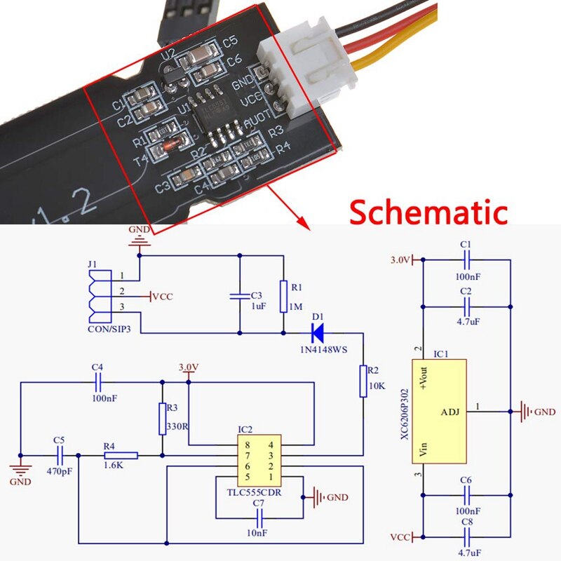 10PCS Capacitive Soil Moisture Sensor for Plant Care Soil Tester Automatic Watering System, for Arduino Raspberry Pi
