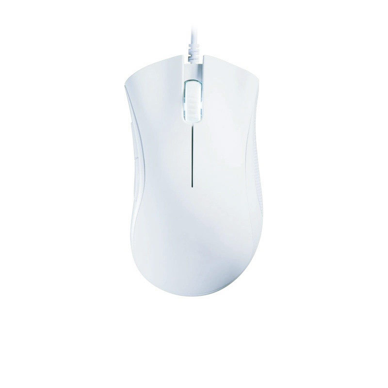 E-sports Grade Optical Sensor Black And White 6400DPI Wired Gaming Mouse Recommended By Players: WHITE