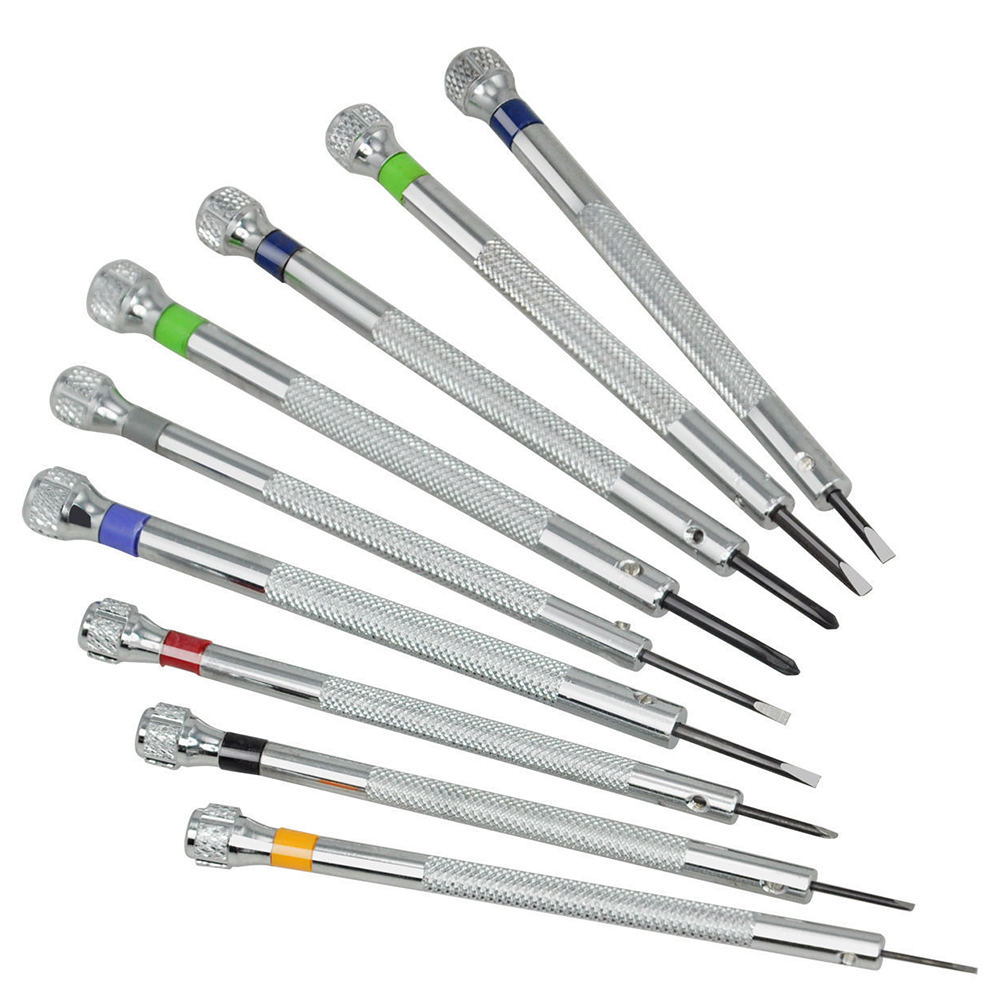 Precision Screwdriver Set Watch Flat Blade Slotted Blades Replace Available Watchmakers Tools For Watches Repairing