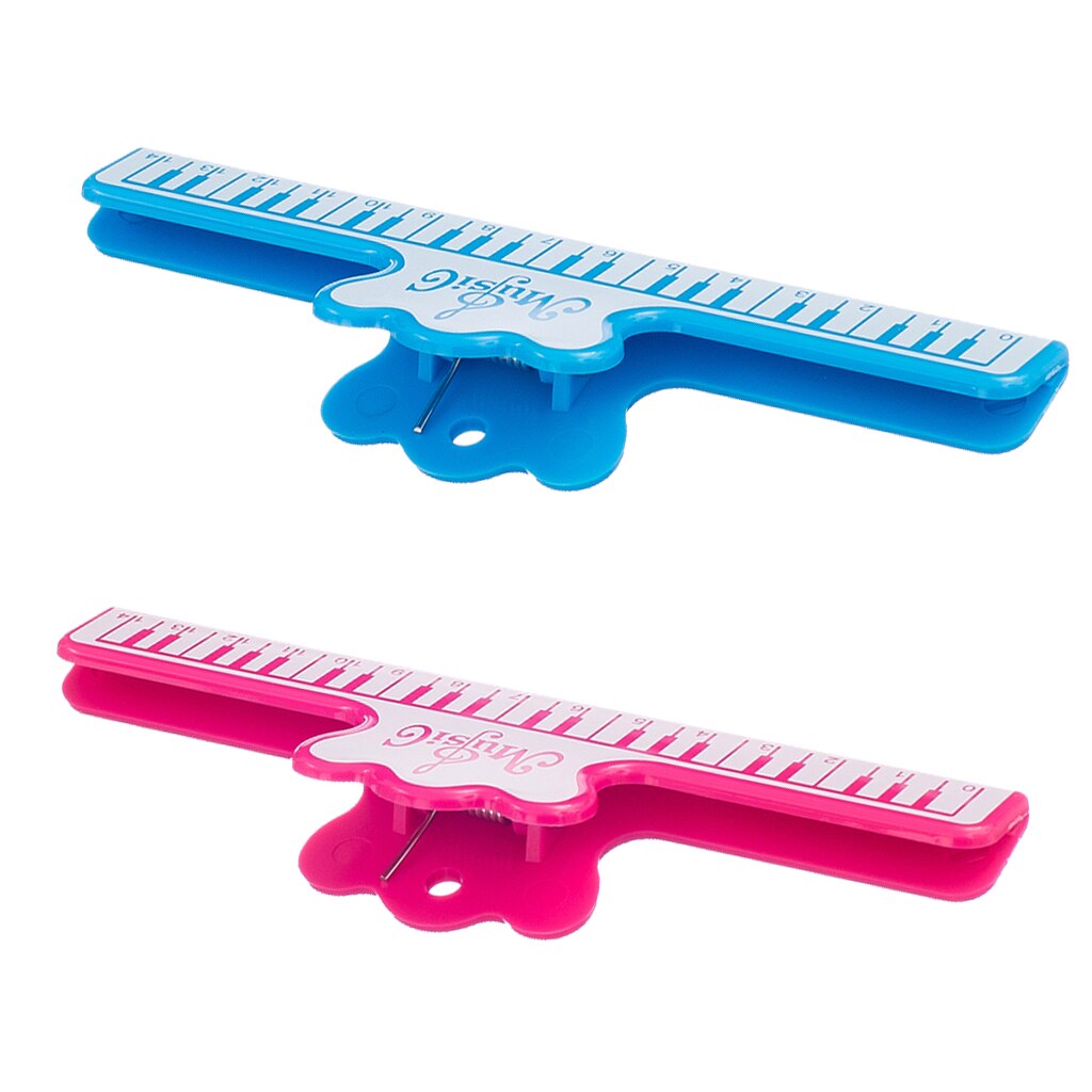 2 stykker plast musikk bok klipp musikk sideholder til å klippe dokument ark