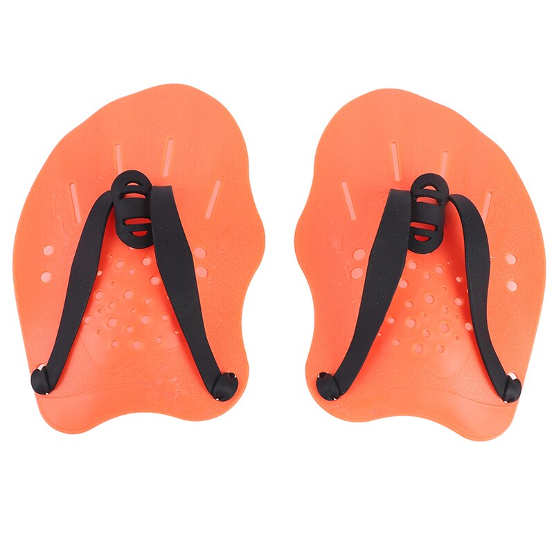 Durable Swimming Paddles Swim Practice Correction Paddling Tools Adjustable Silicone Hand Webbed Gloves: OR