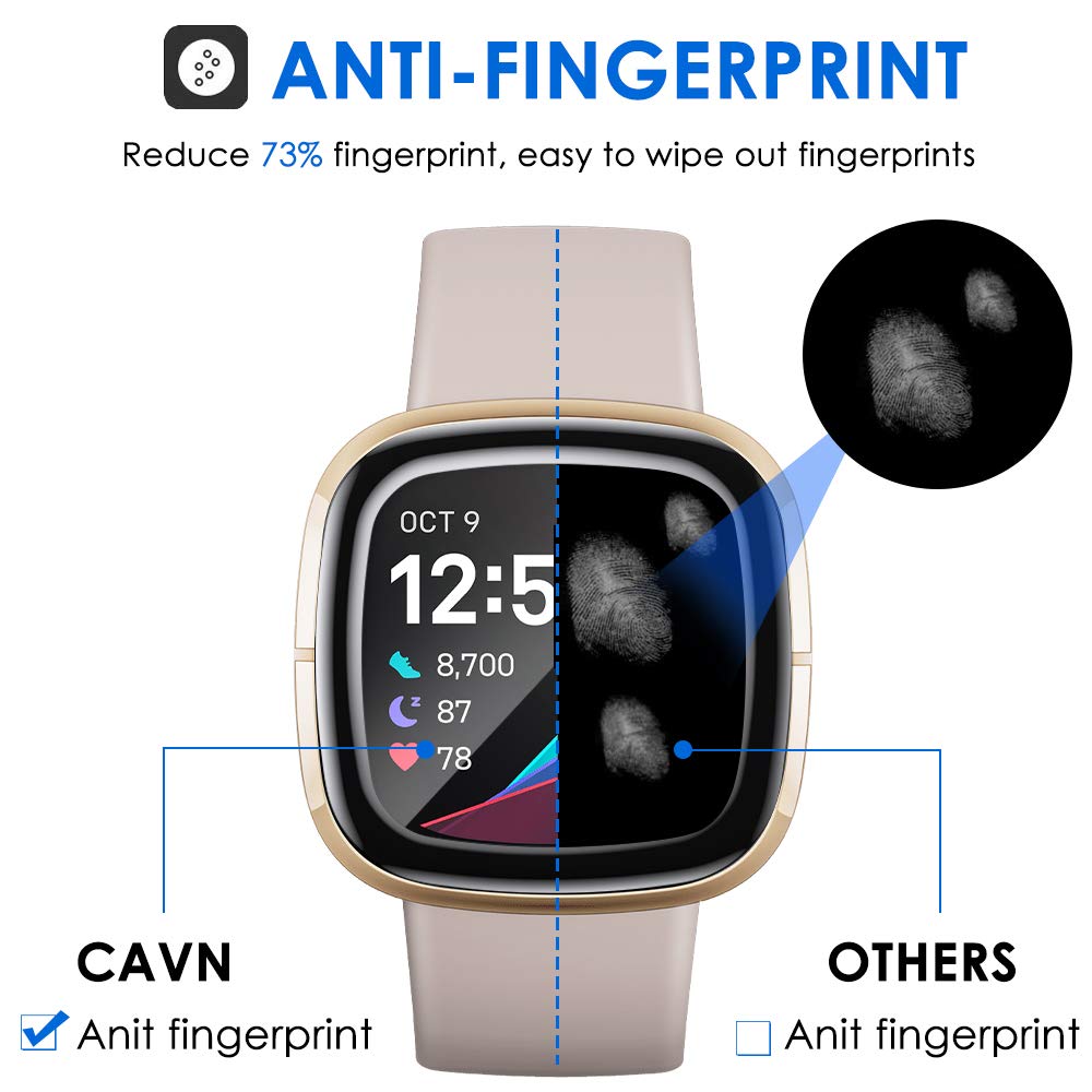 20D miękka folia ochronna do Fitbit Versa 2 3 Sense lite inteligentny zegarek zakrzywiony ekran pełnoekranowy akcesoria ochronne (nie szkło)