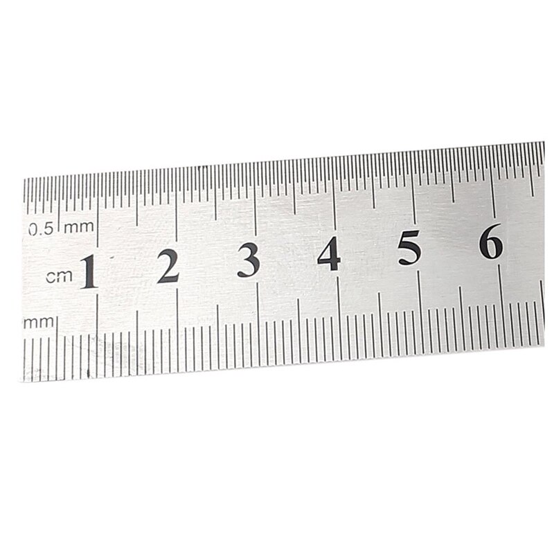 50cm 60cm 20/24inch Groove Right Stainless Steel Metric Straight Ruler Double Sided Measuring Tool Drawing Drafting Sewing Foot