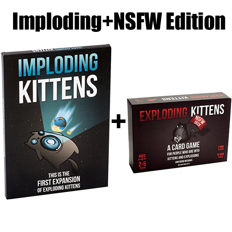 Volwassen Bordspellen Nsfw Editie Kitten Originele Editie Familie Party Strategie Ontploffen Plezier Kaarten Game Kind Speelgoed: Rood