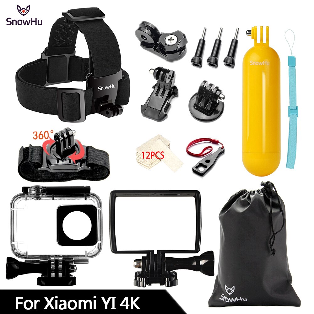 SnowHu Voor Xiaomi Yi 4K Action Camera Accessoires Monopod Stick Octopus Statief Voor Xiaomi Yi 4 K/4 K + Yi2 II Lite Accessoires GS74: GS74B