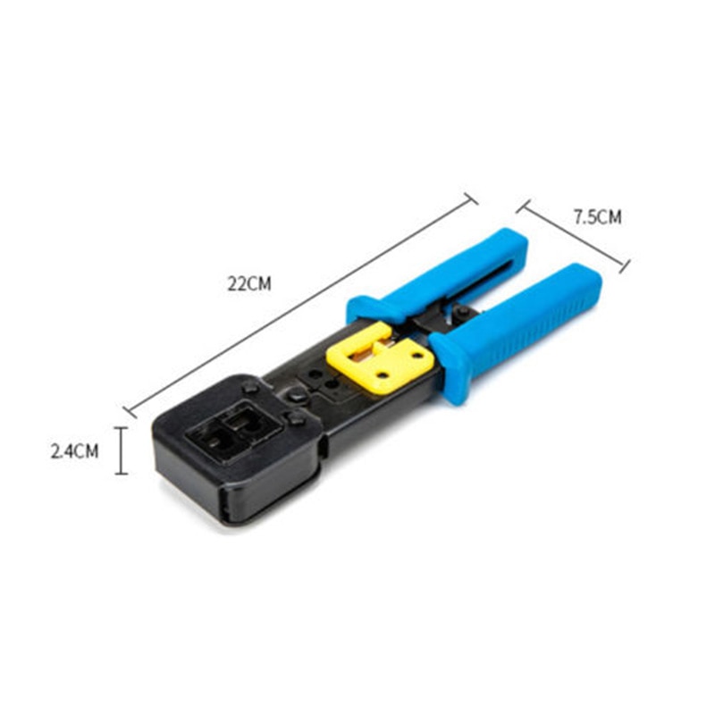 Steel Crimper Tools for Cat5e Cat6 Cables Crimping Tool Net Kit Crimp 8P8C/RJ-45 6P6C/RJ-12 6P4C/RJ-11 Connectors Plug Cut Strip